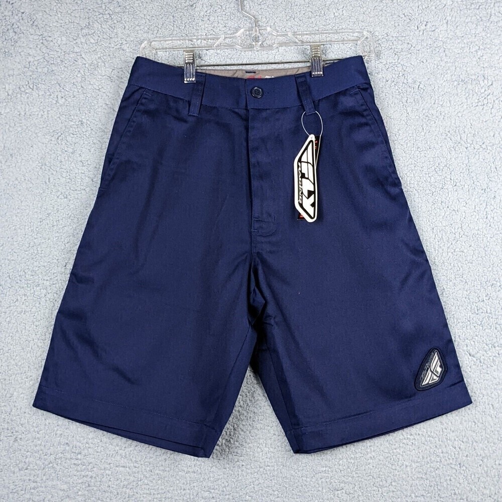 Fly Racing Shorts Men's 28 Navy Standard Pilot 9.5" Inseam Premium MTB Cycling